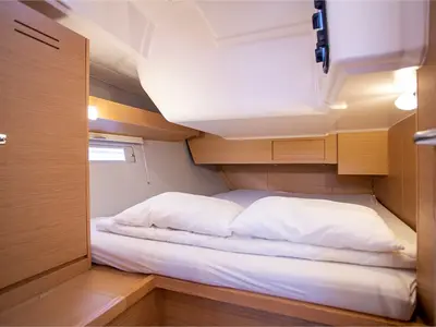 Cabin on Ithaki, a Dufour 430 sailboat at Preveza, Greece