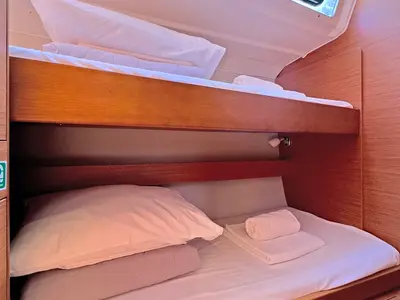Cabin on Ithaki, a Dufour 430 sailboat at Preveza, Greece