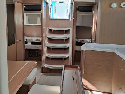 Salon of Everest, a Beneteau Oceanis 46.1 sailboat at Rogač, Croatia
