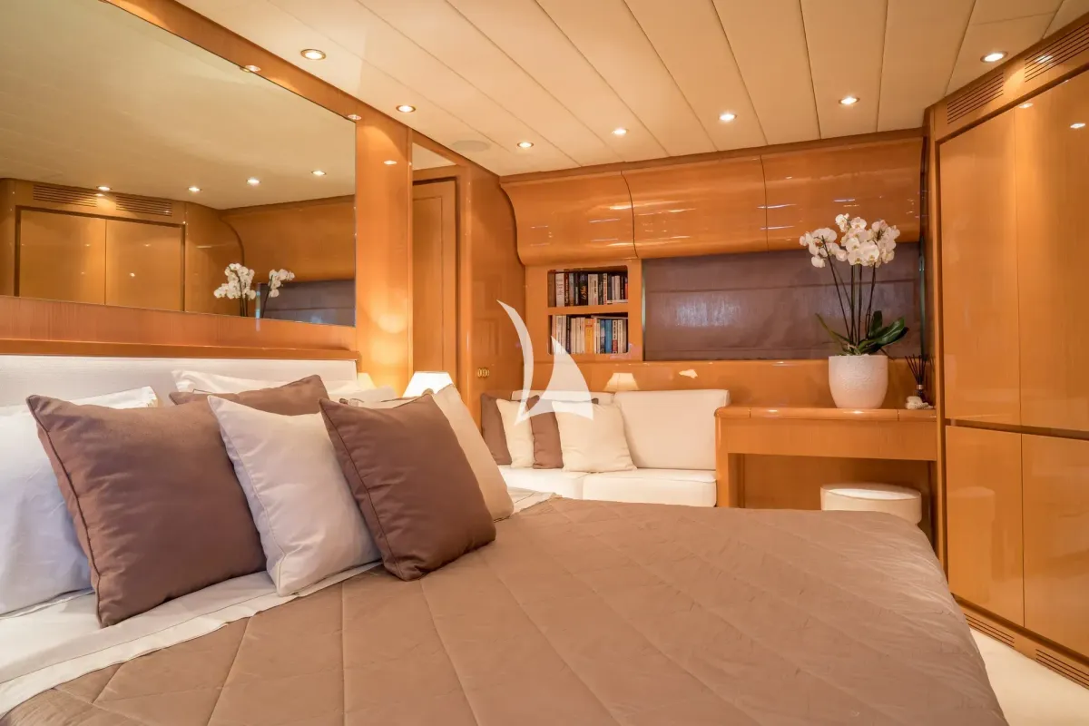 Cabin on Atrato, a Gulet Arno Leopard 27 motor yacht at Athens, Greece
