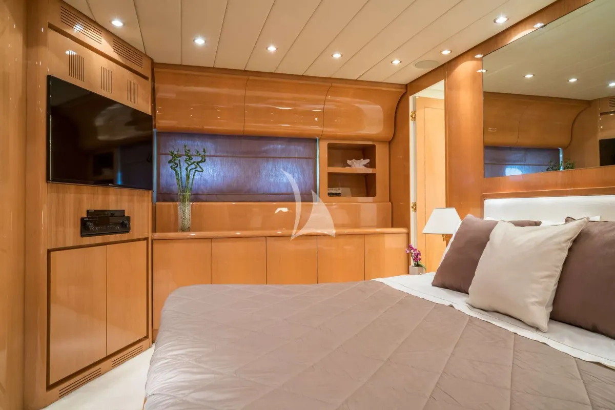 Cabin on Atrato, a Gulet Arno Leopard 27 motor yacht at Athens, Greece