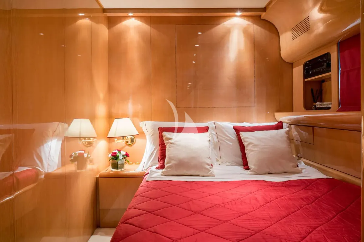 Cabin on Atrato, a Gulet Arno Leopard 27 motor yacht at Athens, Greece