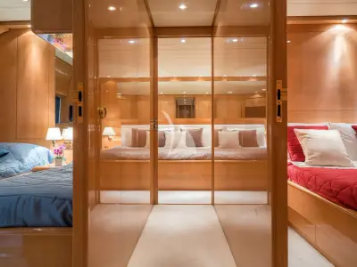 Cabin on Atrato, a Gulet Arno Leopard 27 motor yacht at Athens, Greece
