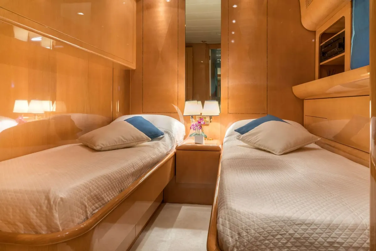 Cabin on Atrato, a Gulet Arno Leopard 27 motor yacht at Athens, Greece