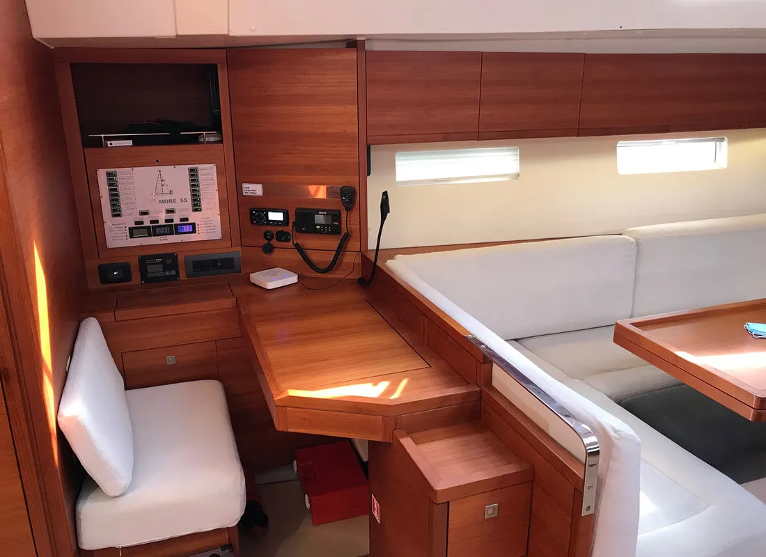 Salon of Athene, a More 55 sailboat at Grad Kaštela, Croatia