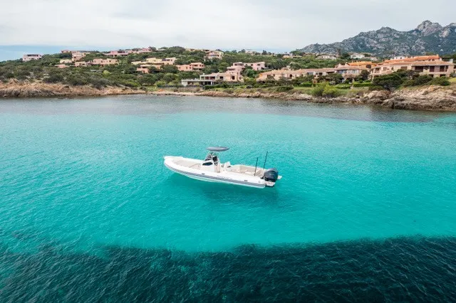 Exterior view of Cap Open 2026, a Gulet Motorboat motorboat at Poltu Quatu, Italy