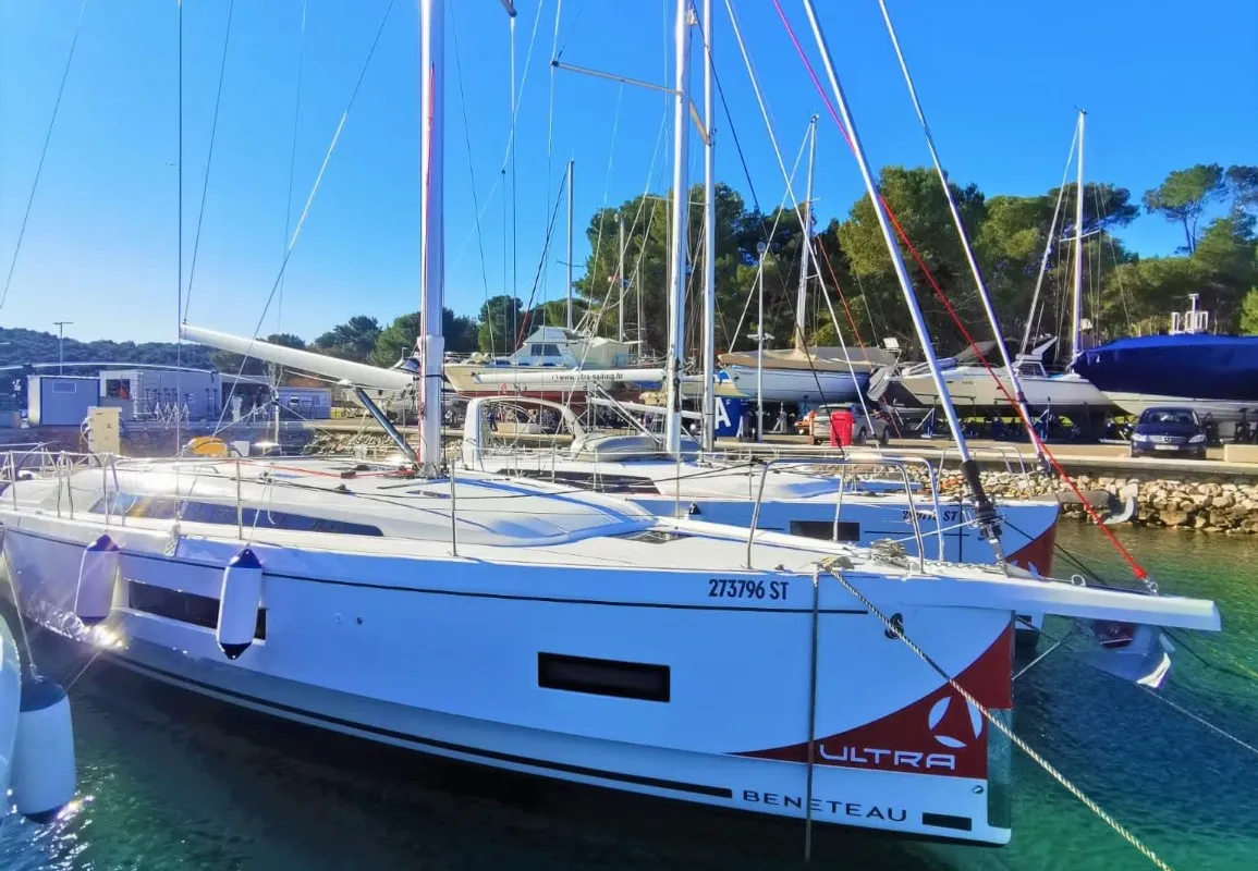 Exterior view of Starlight, a Beneteau Oceanis 40.1 sailboat at Općina Medulin, Croatia