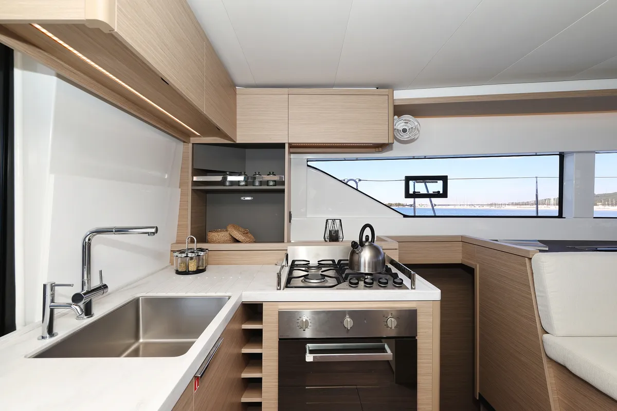 Galley of Disonesto, a Lagoon 51 catamaran at Općina Sukošan, Croatia