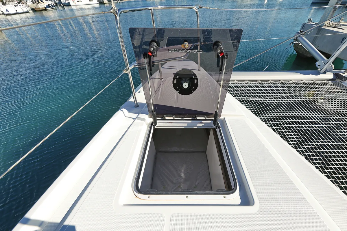 Disonesto, a Lagoon 51 catamaran at Općina Sukošan, Croatia