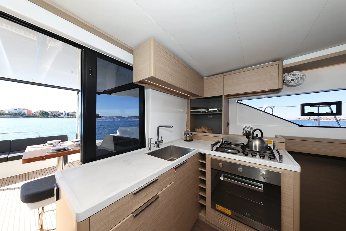 Galley of Disonesto, a Lagoon 51 catamaran at Općina Sukošan, Croatia