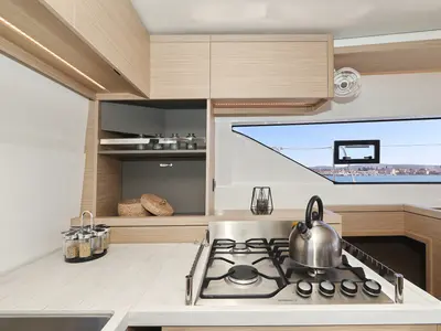 Galley of Disonesto, a Lagoon 51 catamaran at Općina Sukošan, Croatia