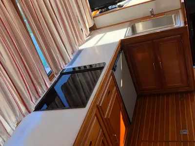 Galley of Holiday, a Staryacht 1670 motorboat at Primošten, Croatia