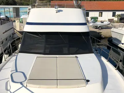 Deck of Holiday, a Staryacht 1670 motorboat at Primošten, Croatia