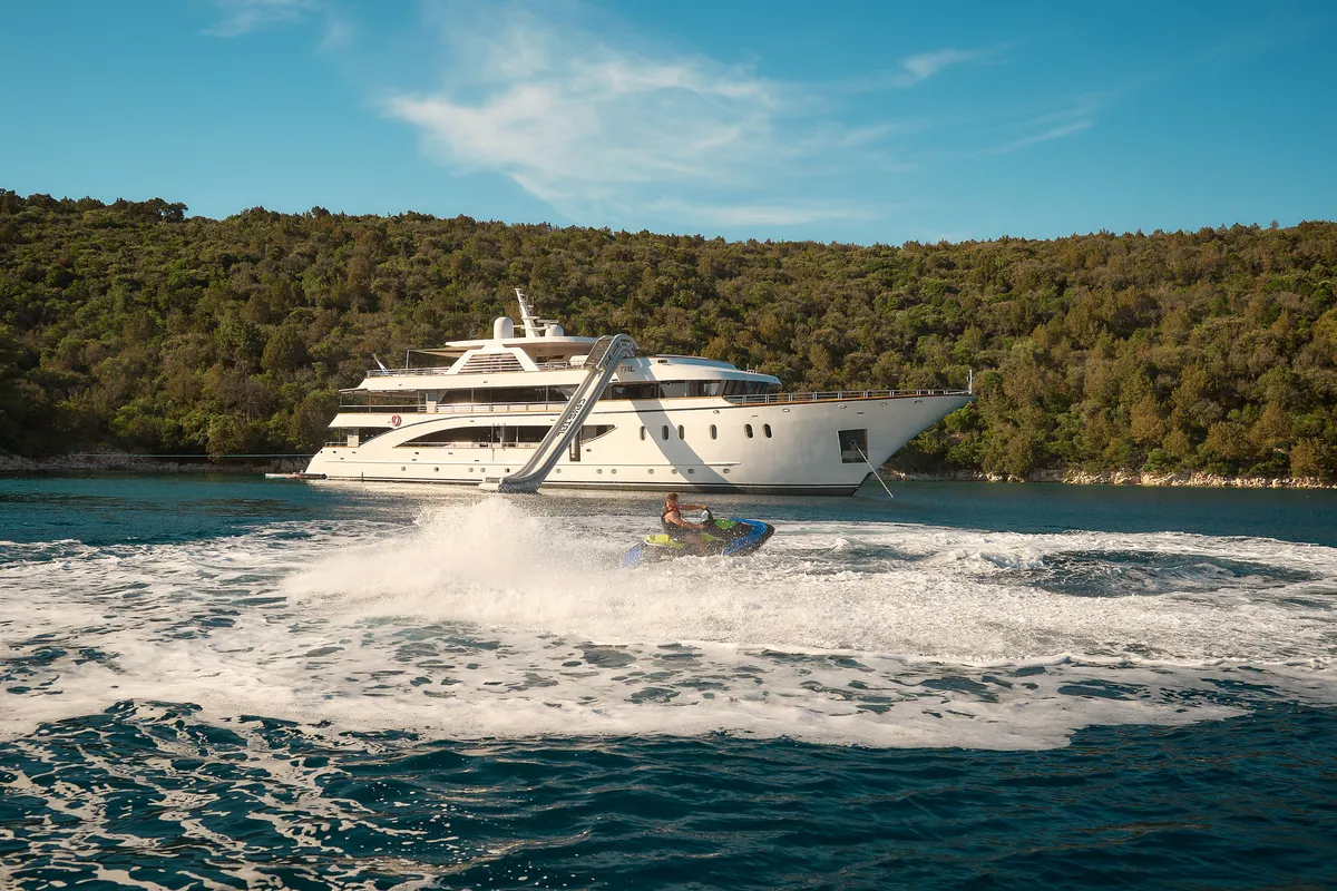 Exterior view of Cristal, a Gulet Motoryacht motor yacht at Split, Croatia