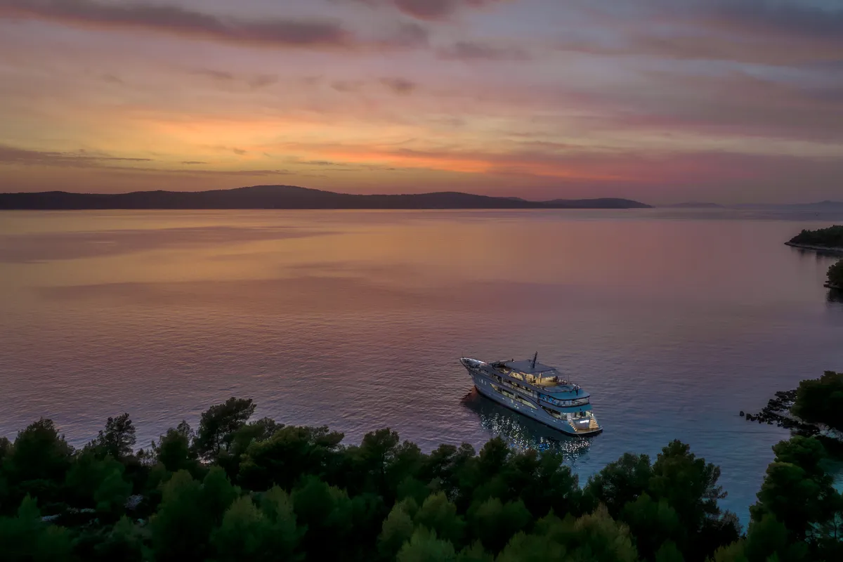 Exterior view of Cristal, a Gulet Motoryacht motor yacht at Split, Croatia