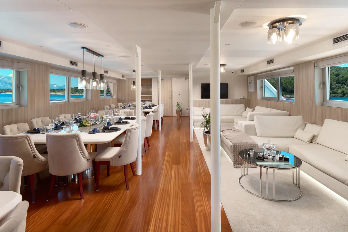 Salon of Cristal, a Gulet Motoryacht motor yacht at Split, Croatia