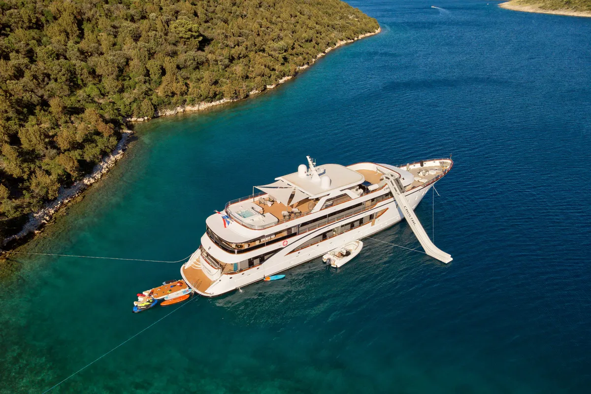 Exterior view of Cristal, a Gulet Motoryacht motor yacht at Split, Croatia