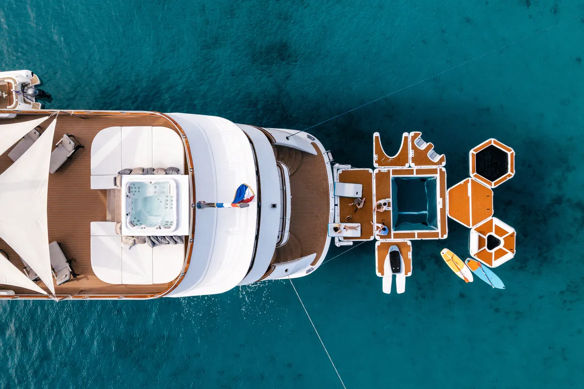 Exterior view of Cristal, a Gulet Motoryacht motor yacht at Split, Croatia