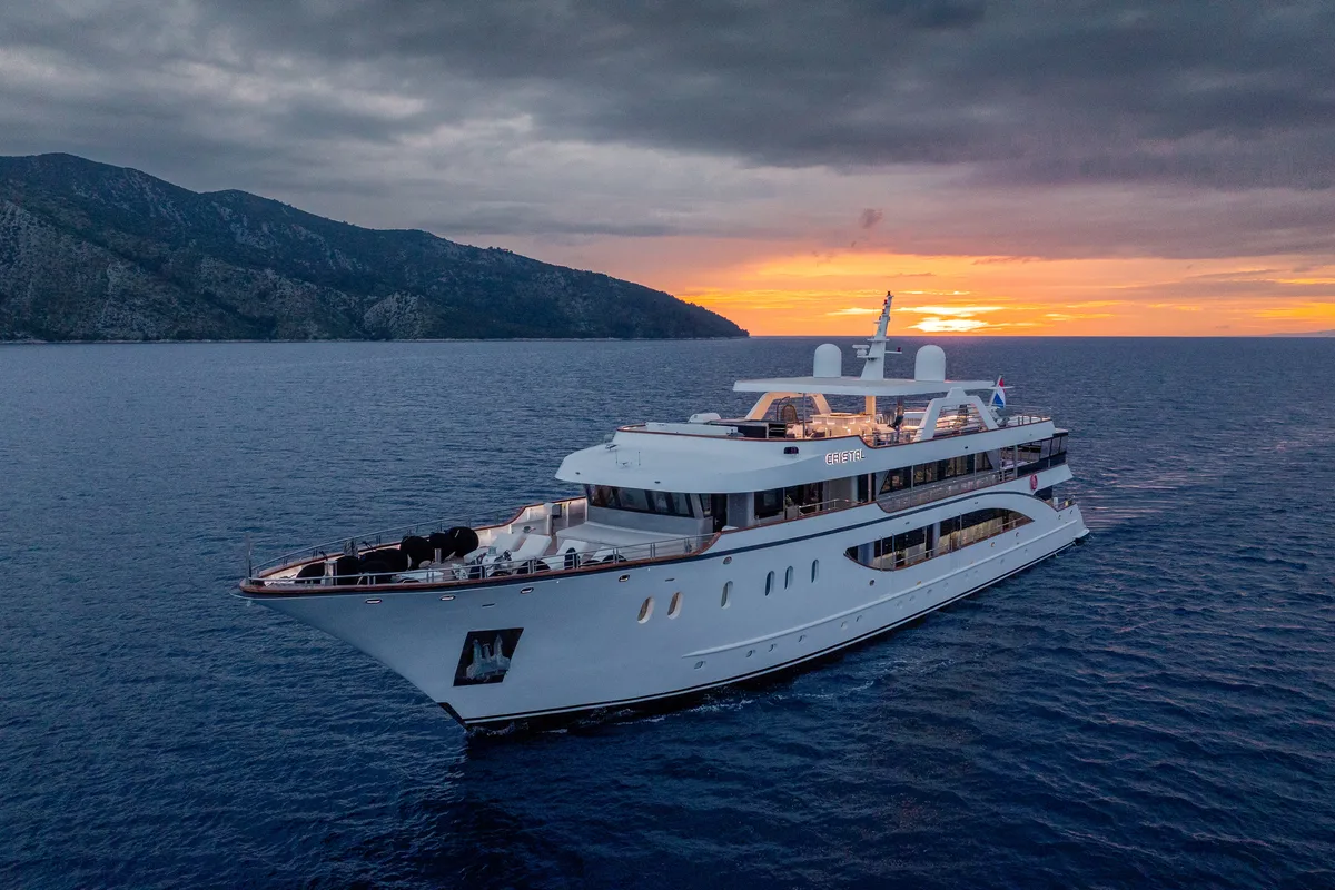 Exterior view of Cristal, a Gulet Motoryacht motor yacht at Split, Croatia
