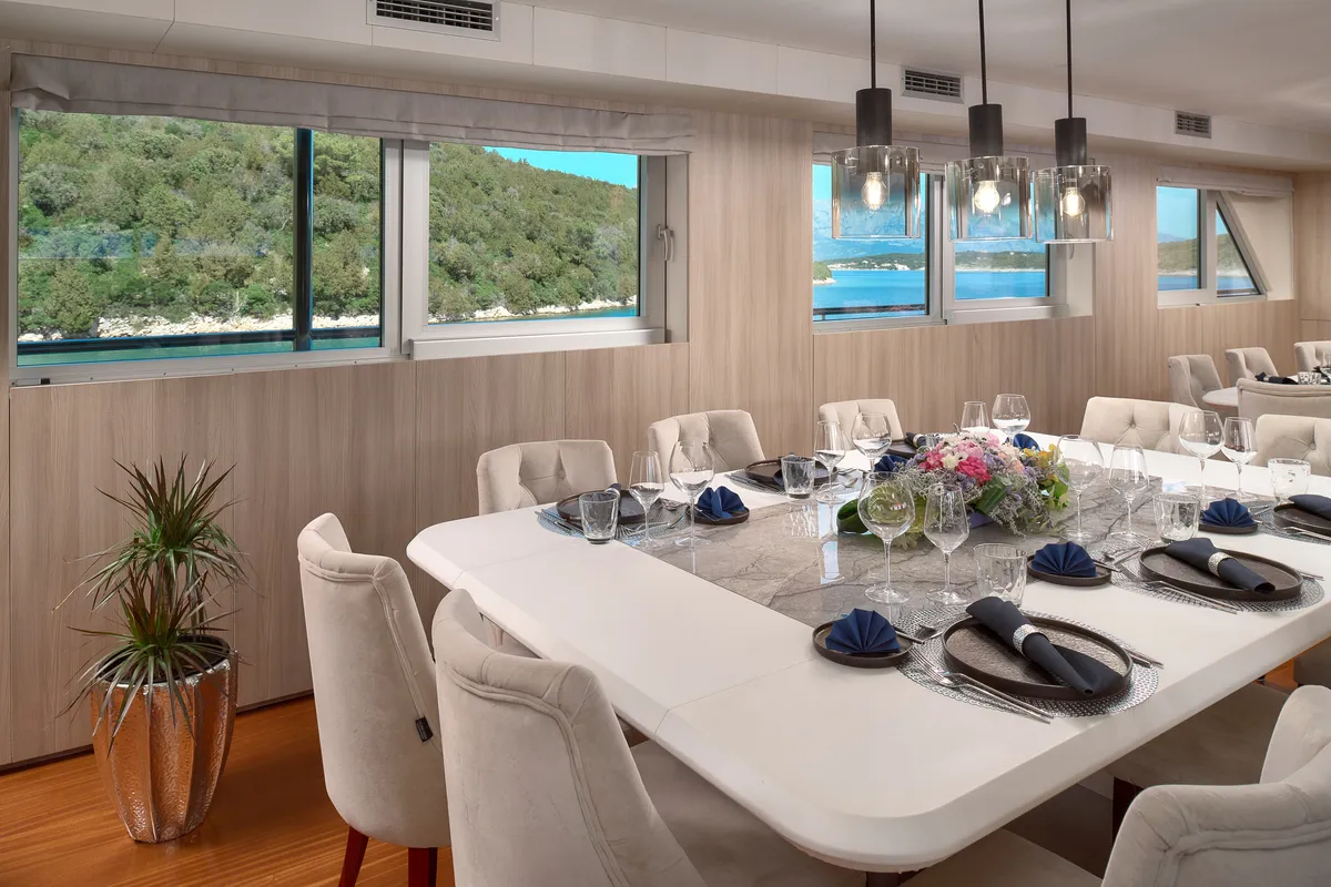 Salon of Cristal, a Gulet Motoryacht motor yacht at Split, Croatia