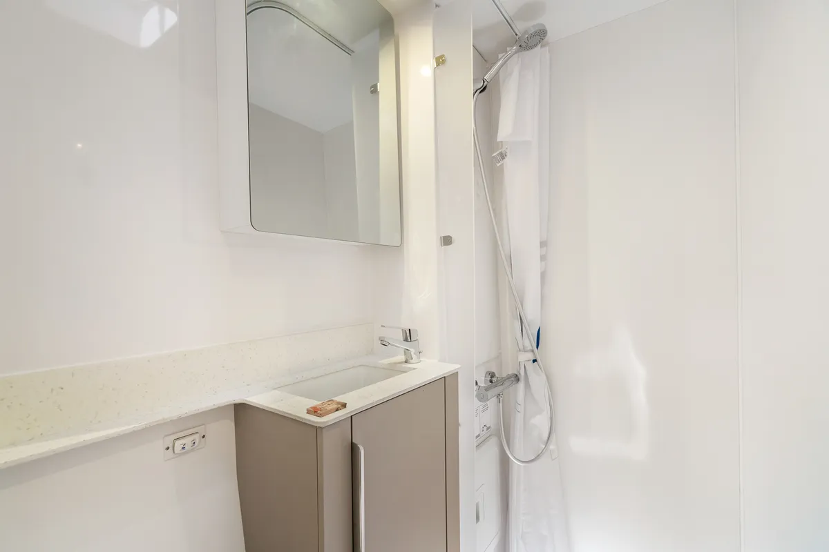 Serenus, a Fountaine Pajot FP 44 Maestro catamaran at Road Town, British Virgin Islands