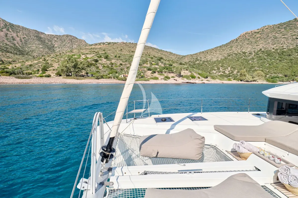Efkrati, a Lagoon 51 catamaran at Athens, Greece
