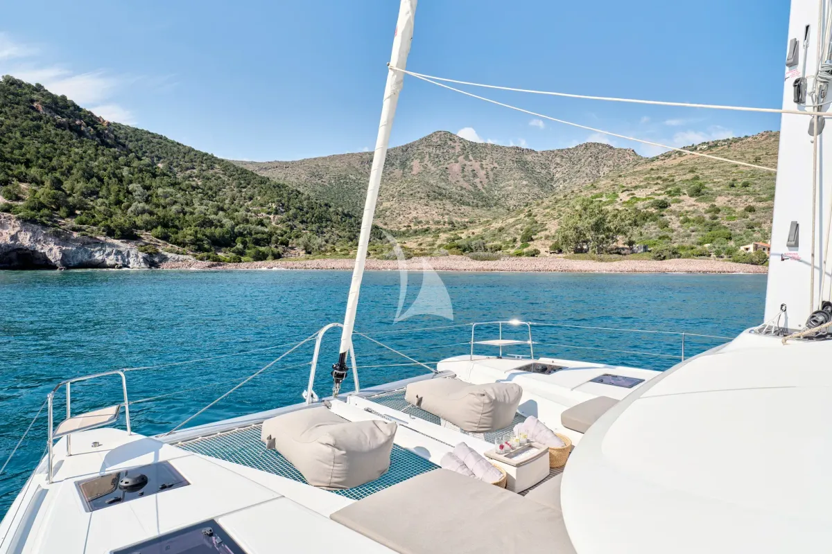 Efkrati, a Lagoon 51 catamaran at Athens, Greece