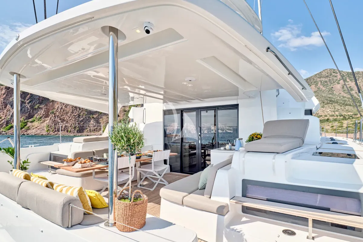 Efkrati, a Lagoon 51 catamaran at Athens, Greece