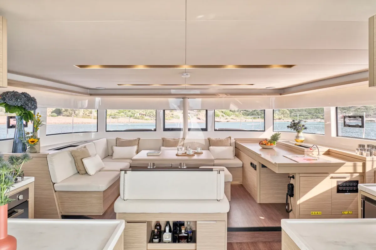 Efkrati, a Lagoon 51 catamaran at Athens, Greece