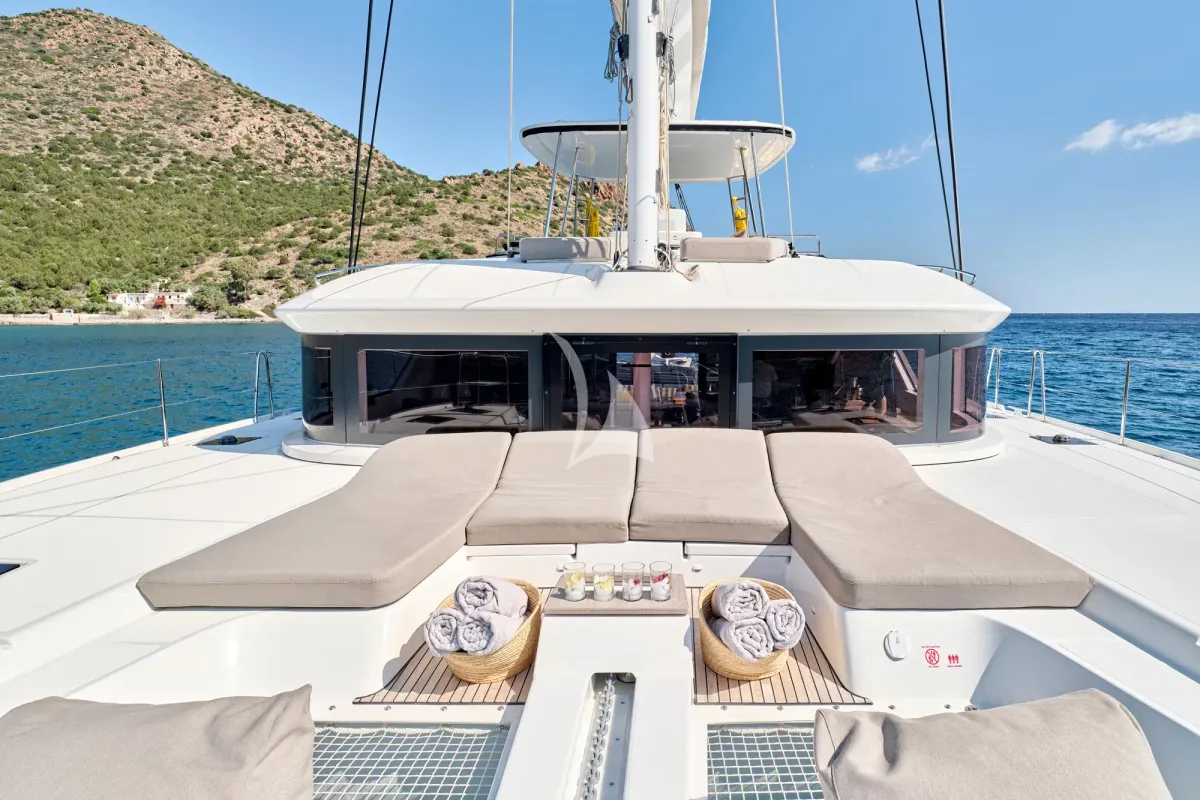 Efkrati, a Lagoon 51 catamaran at Athens, Greece