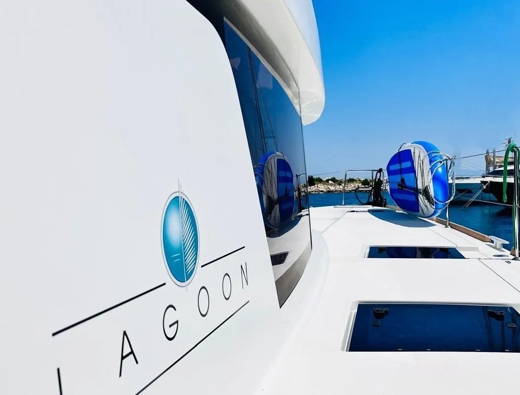 Madonna of Adriatic, a Lagoon 52 F catamaran at Split, Croatia