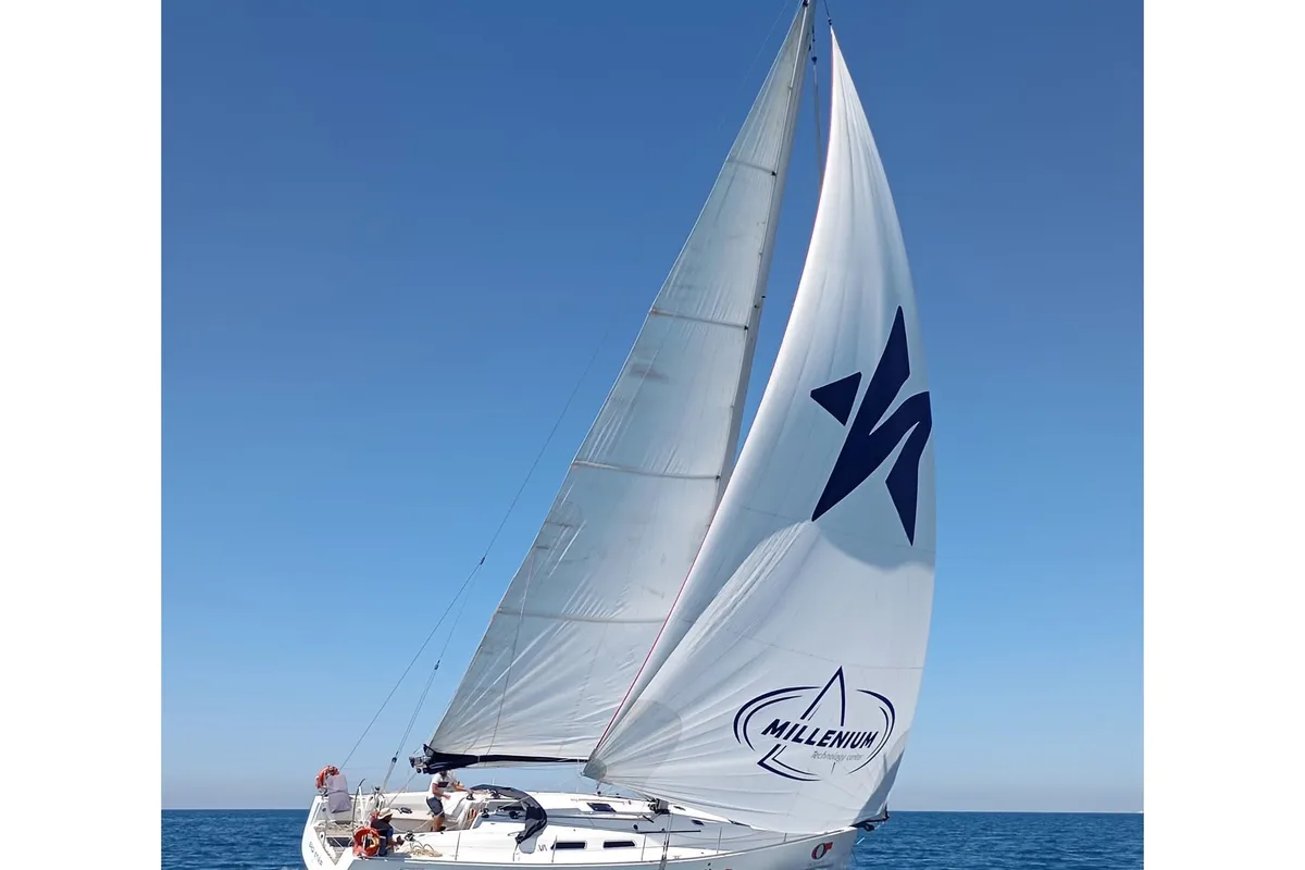 Exterior view of Premium, a Dehler Varianta 44 sailboat at Rosignano Solvay, Italy