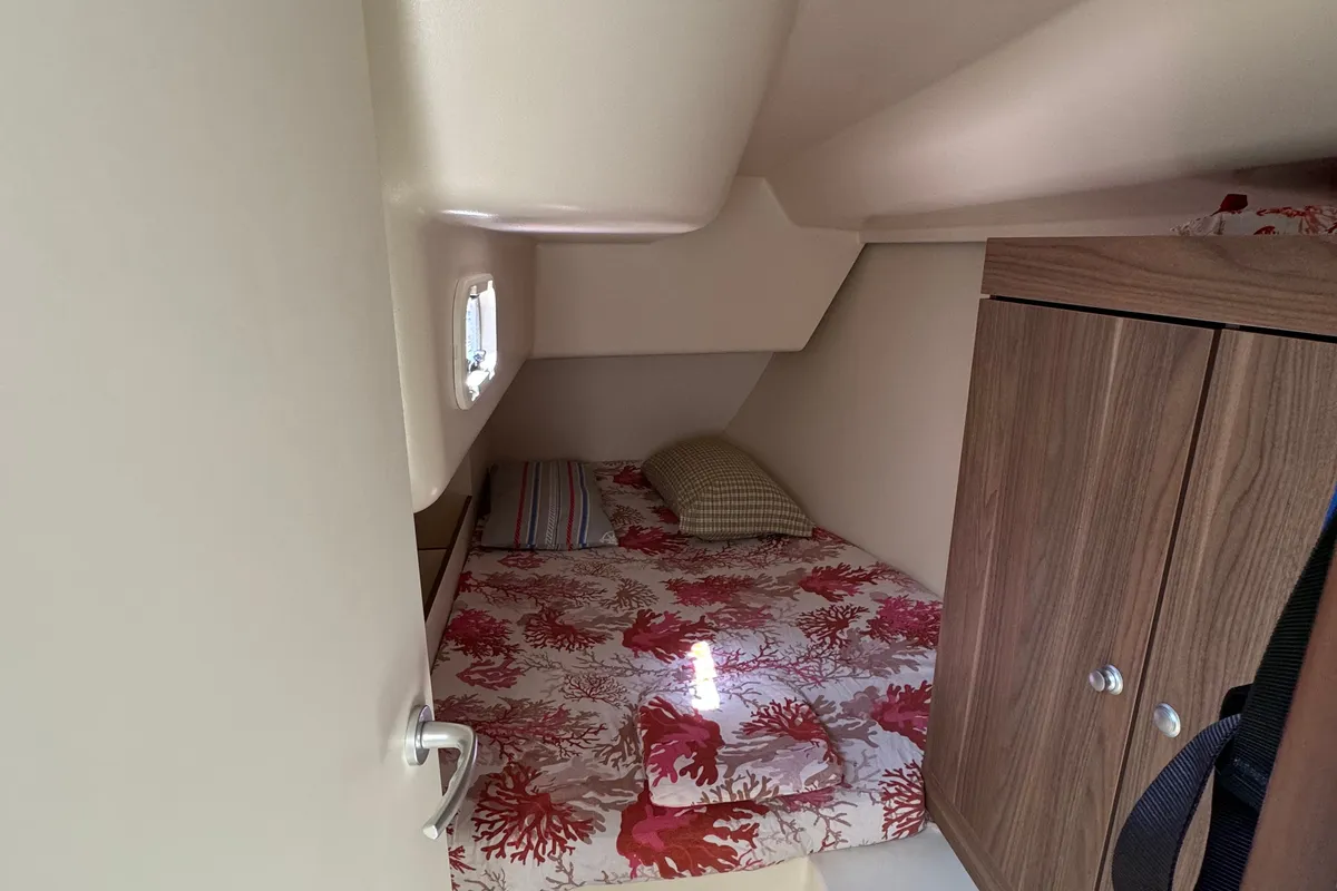 Cabin on Premium, a Dehler Varianta 44 sailboat at Rosignano Solvay, Italy