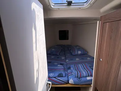 Cabin on Premium, a Dehler Varianta 44 sailboat at Rosignano Solvay, Italy