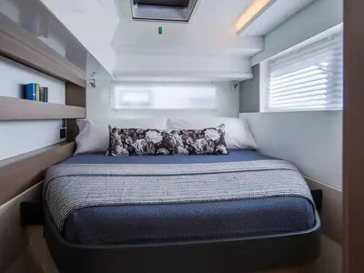 Cabin on Leopard 42, a catamaran at Road Town, British Virgin Islands