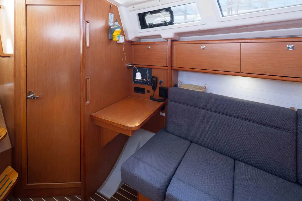 Cabin on Oneiro, a Bavaria Cruiser 34 sailboat at Municipal Unit of Lefkada, Greece