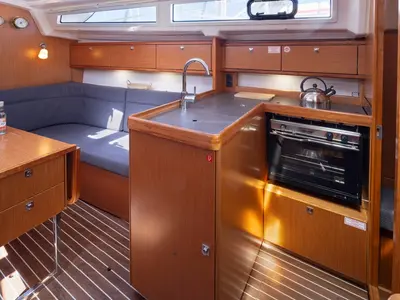 Cabin on Oneiro, a Bavaria Cruiser 34 sailboat at Municipal Unit of Lefkada, Greece