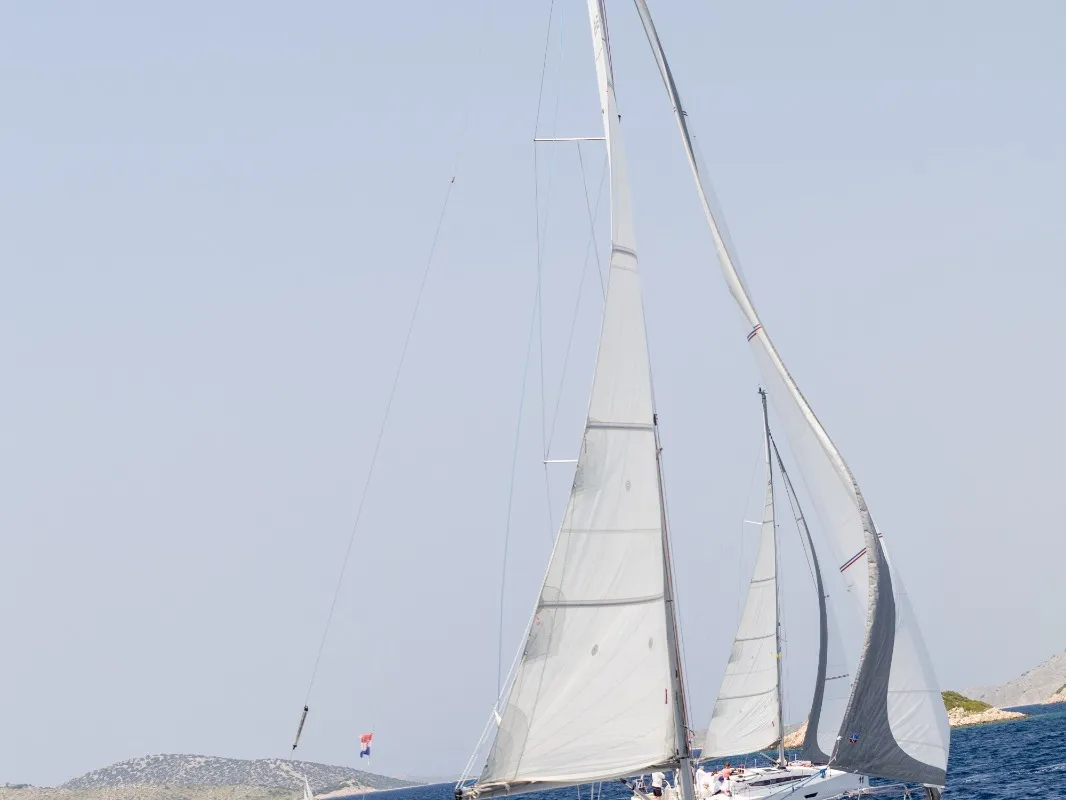 Exterior view of Shark, a Elan E4 sailboat at Betina, Croatia