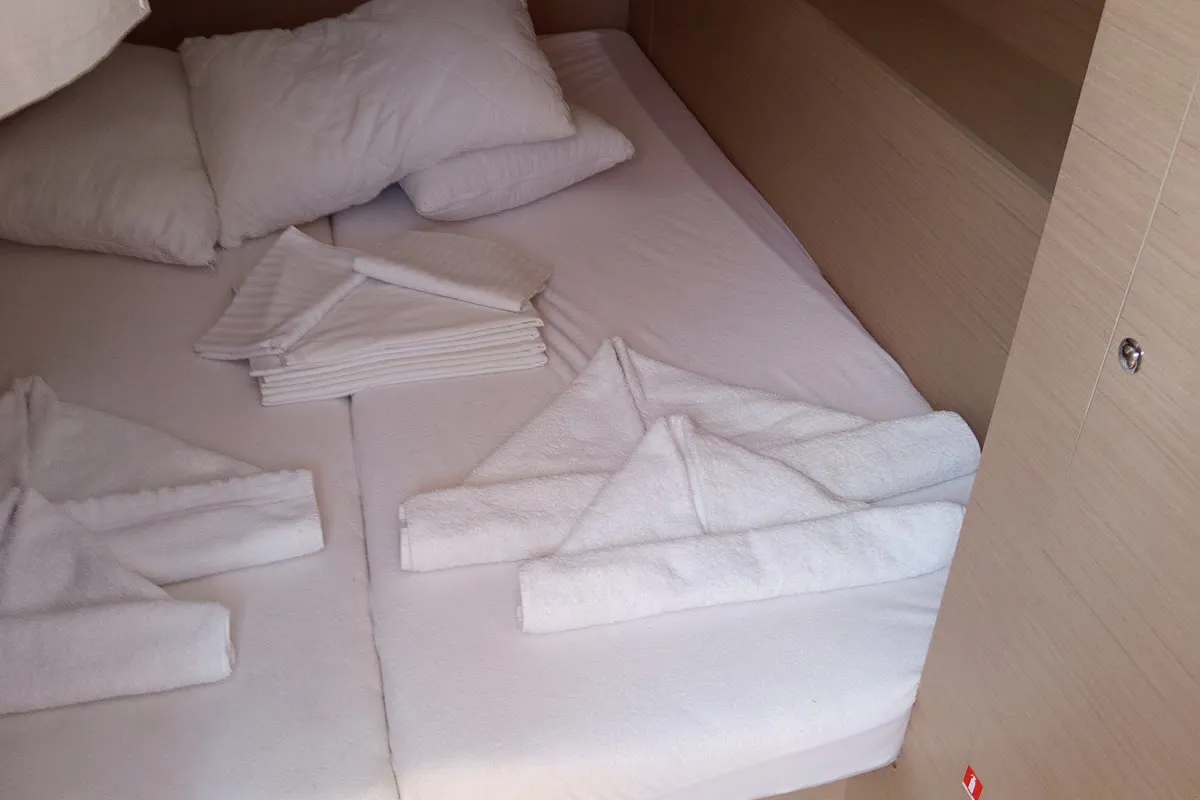 Cabin on AVRA, a Beneteau Oceanis 37.1 sailboat at Municipal Unit of Lefkada, Greece