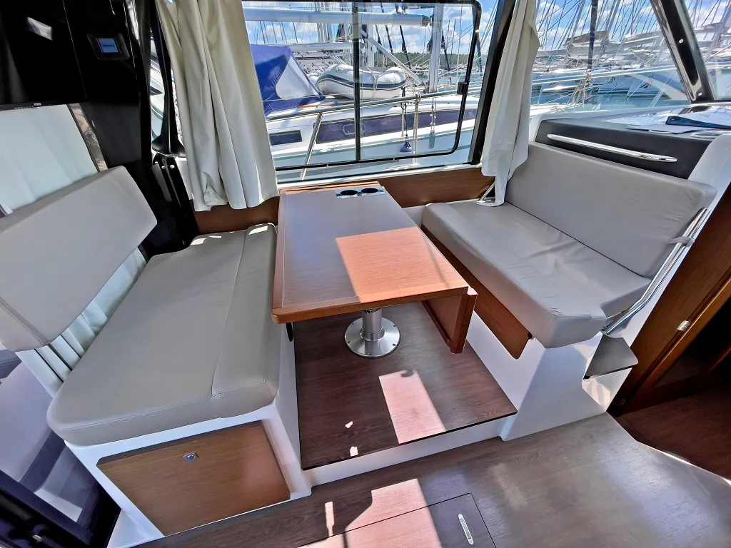 Galley of Helios, a Jeanneau Merry Fisher 1095 motorboat at Općina Sukošan, Croatia