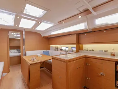 Galley of Hope, a Dufour 390 sailboat at Grad Trogir, Croatia