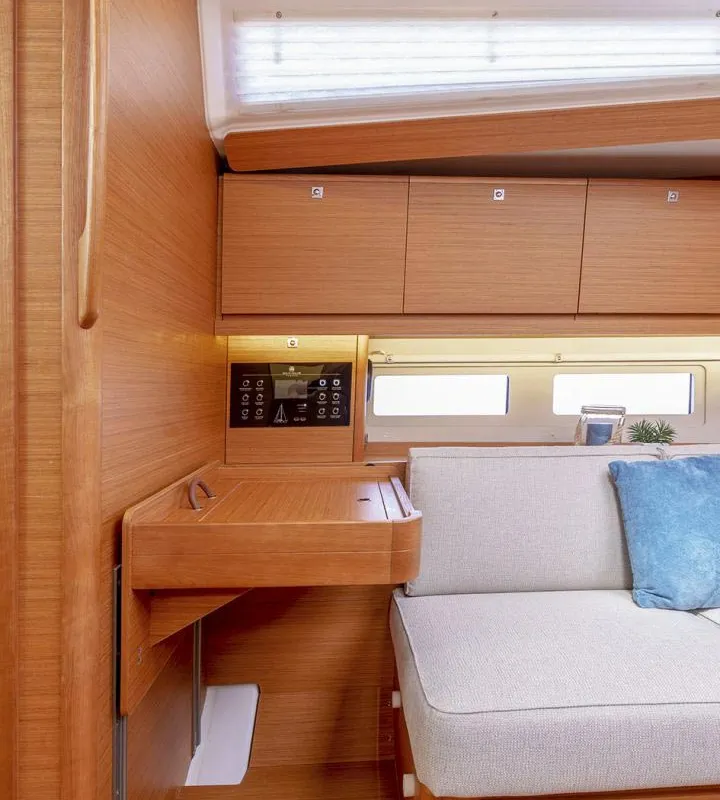Salon of Hope, a Dufour 390 sailboat at Grad Trogir, Croatia