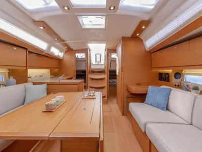 Salon of Hope, a Dufour 390 sailboat at Grad Trogir, Croatia