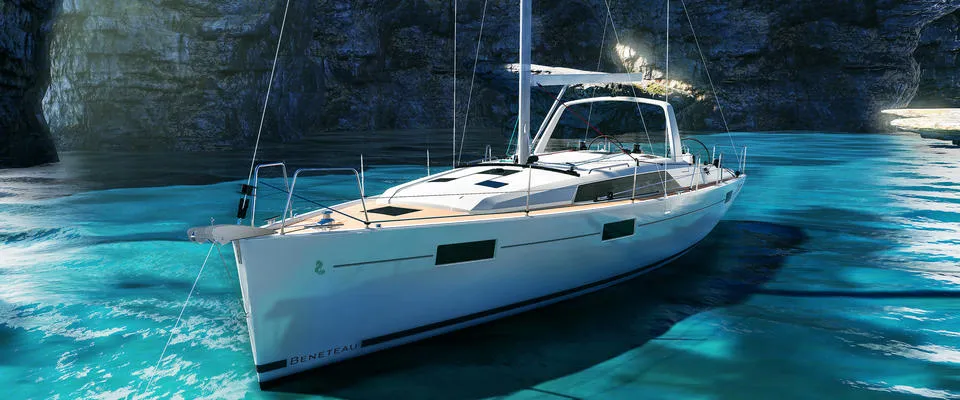 Exterior view of Mayramoot, a Beneteau Oceanis 40.1 sailboat at Athens, Greece
