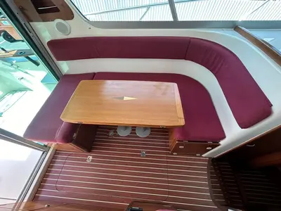 Salon of Range Cruiser, a Ocqueteau 815 Range Cruiser motorboat at Općina Pakoštane, Croatia