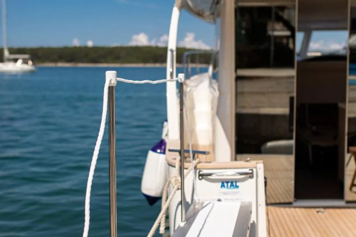 Cockpit of Ondine, a Greenline 33 motor yacht at Punat, Croatia