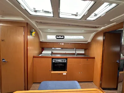Galley of Yvonne, a Bavaria Cruiser 41 sailboat at Athens, Greece