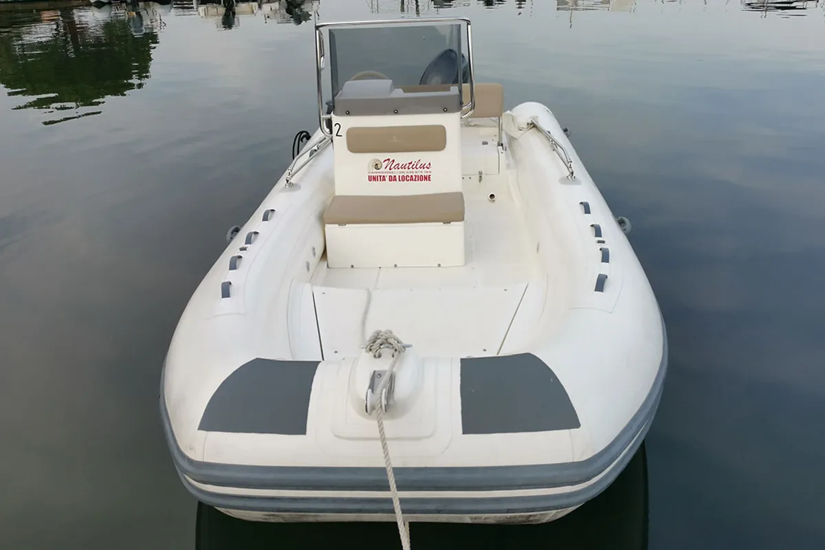 Exterior view of Capelli Tempest 530, a RIB at Cannigione, Italy