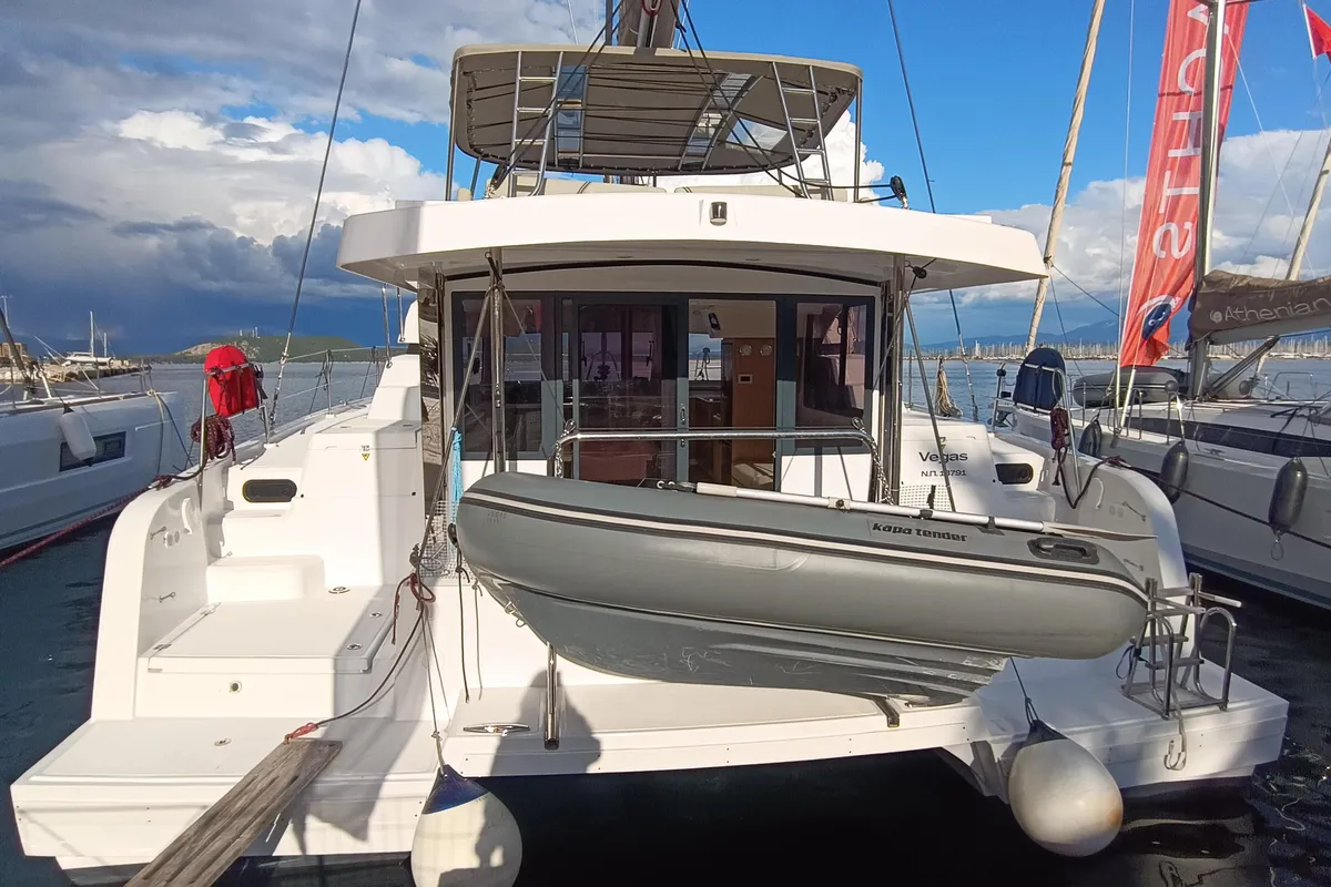 Vegas, a Bali Catspace OW catamaran at Ellomenos, Greece