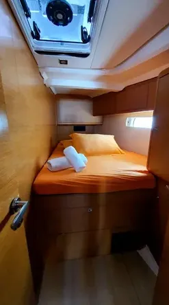 Cabin on Aquaholic, a Jeanneau Sun Odyssey 519 sailboat at Municipal Unit of Ellomenos, Greece